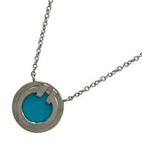ティファニー TIFFANY＆CO TTWOサークルネックレス ホワイトゴールド Au750/ターコイズ ジュエリー
