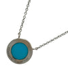 ティファニー TIFFANY＆CO TTWOサークルネックレス ホワイトゴールド Au750/ターコイズ ジュエリー