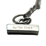 ティファニー TIFFANY＆CO TTWOサークルネックレス ホワイトゴールド Au750/ターコイズ ジュエリー