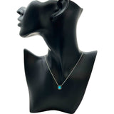 ティファニー TIFFANY＆CO TTWOサークルネックレス ホワイトゴールド Au750/ターコイズ ジュエリー