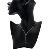 ブルガリ BVLGARI アレグラネックレス ホワイトゴールド 750/ブルートパーズ/ペリドット/ガーネット/シトリン/ダイヤモンド ジュエリー