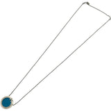 ティファニー TIFFANY＆CO TTWOサークルネックレス ホワイトゴールド Au750/ダイヤモンド/トルコ石 ジュエリー