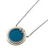 ティファニー TIFFANY＆CO TTWOサークルネックレス ホワイトゴールド Au750/ダイヤモンド/トルコ石 ジュエリー