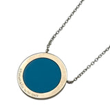 ティファニー TIFFANY＆CO TTWOサークルネックレス ホワイトゴールド Au750/ダイヤモンド/トルコ石 ジュエリー