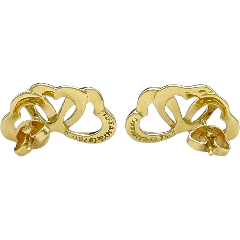 ティファニー TIFFANY＆CO トリプルハートピアス ゴールド 750