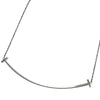 ティファニー TIFFANY＆CO Tスマイルネックレスラージ ホワイトゴールド Au750 ジュエリー