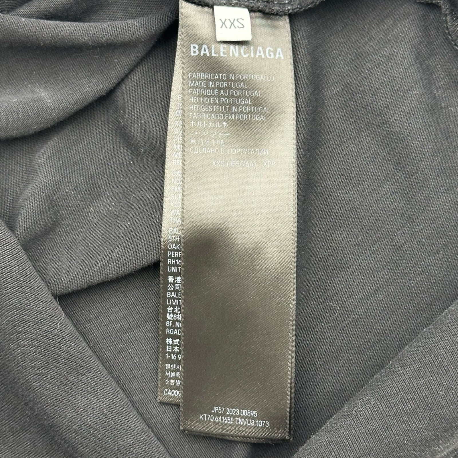 バレンシアガ BALENCIAGA ラインストーンロゴ半袖Tシャツ 641655