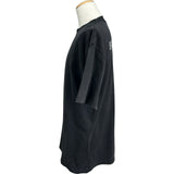 バレンシアガ BALENCIAGA ラインストーンロゴ半袖Tシャツ 641655 ブラック コットン メンズ 半袖シャツ