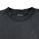 バレンシアガ BALENCIAGA ラインストーンロゴ半袖Tシャツ 641655 ブラック コットン メンズ 半袖シャツ