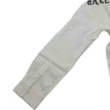 バレンシアガ BALENCIAGA バックロゴプリント長袖シャツ 556878 ホワイト コットン メンズ 長袖シャツ