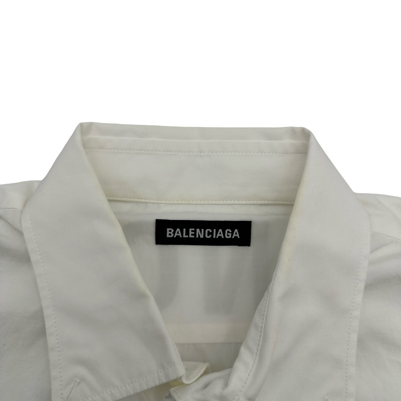 バレンシアガ BALENCIAGA バックロゴプリント長袖シャツ 556878
