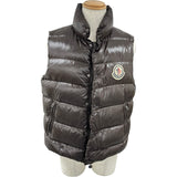 モンクレール MONCLER TIBET ダウンベスト ブラウン ナイロン メンズ ダウンベスト