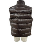 モンクレール MONCLER TIBET ダウンベスト ブラウン ナイロン メンズ ダウンベスト