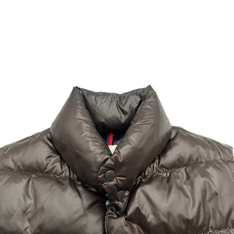 モンクレール MONCLER TIBET ダウンベスト ブラウン ナイロン メンズ