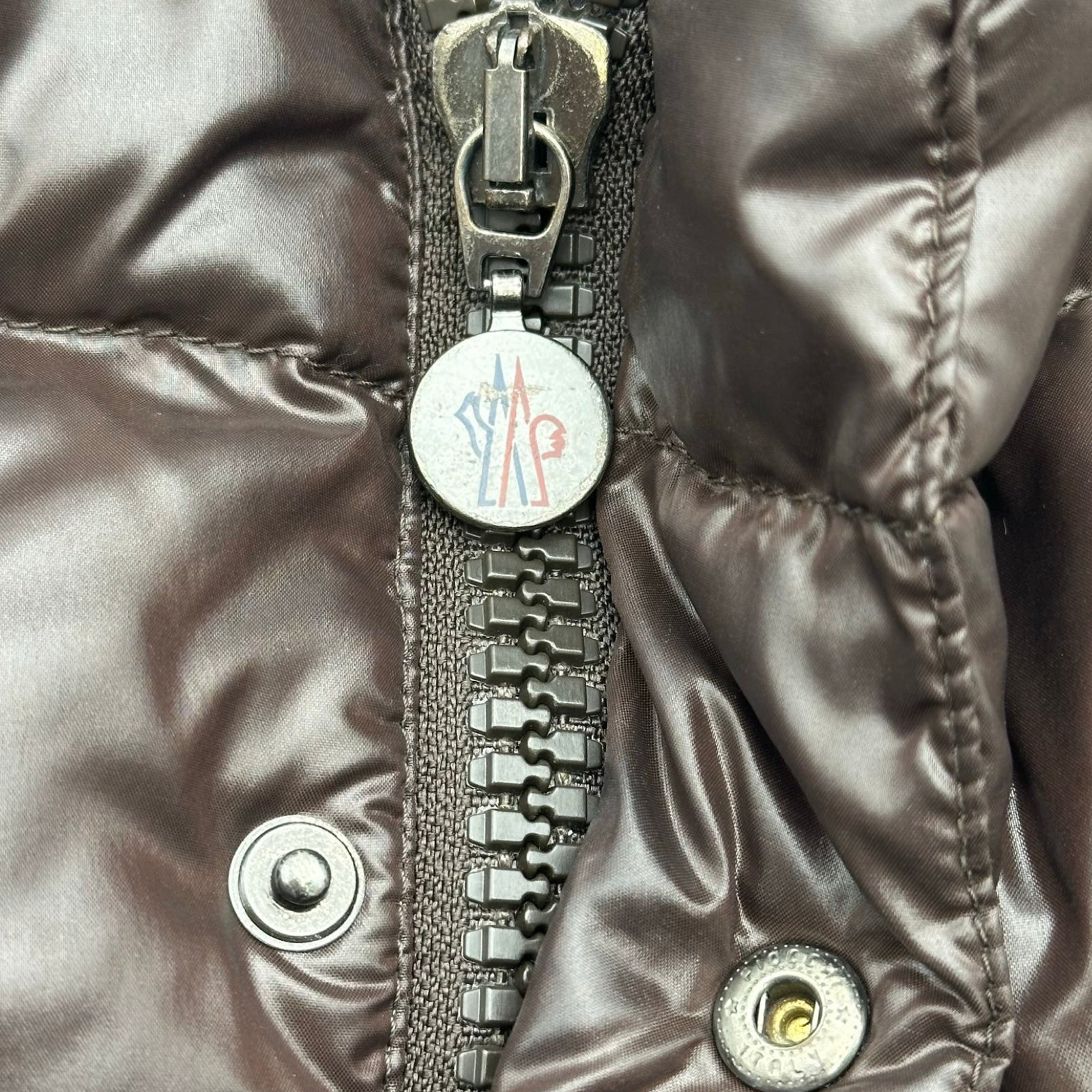 モンクレール MONCLER TIBET ダウンベスト ブラウン ナイロン メンズ
