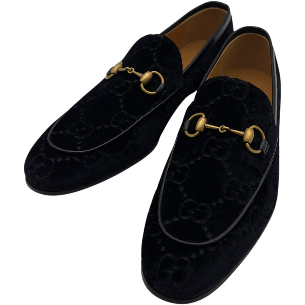 グッチ GUCCI GGベルベットホースビットローファー 430088 ブラック