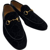 グッチ GUCCI GGベルベットホースビットローファー　 430088 ブラック ベロア メンズ ローファー