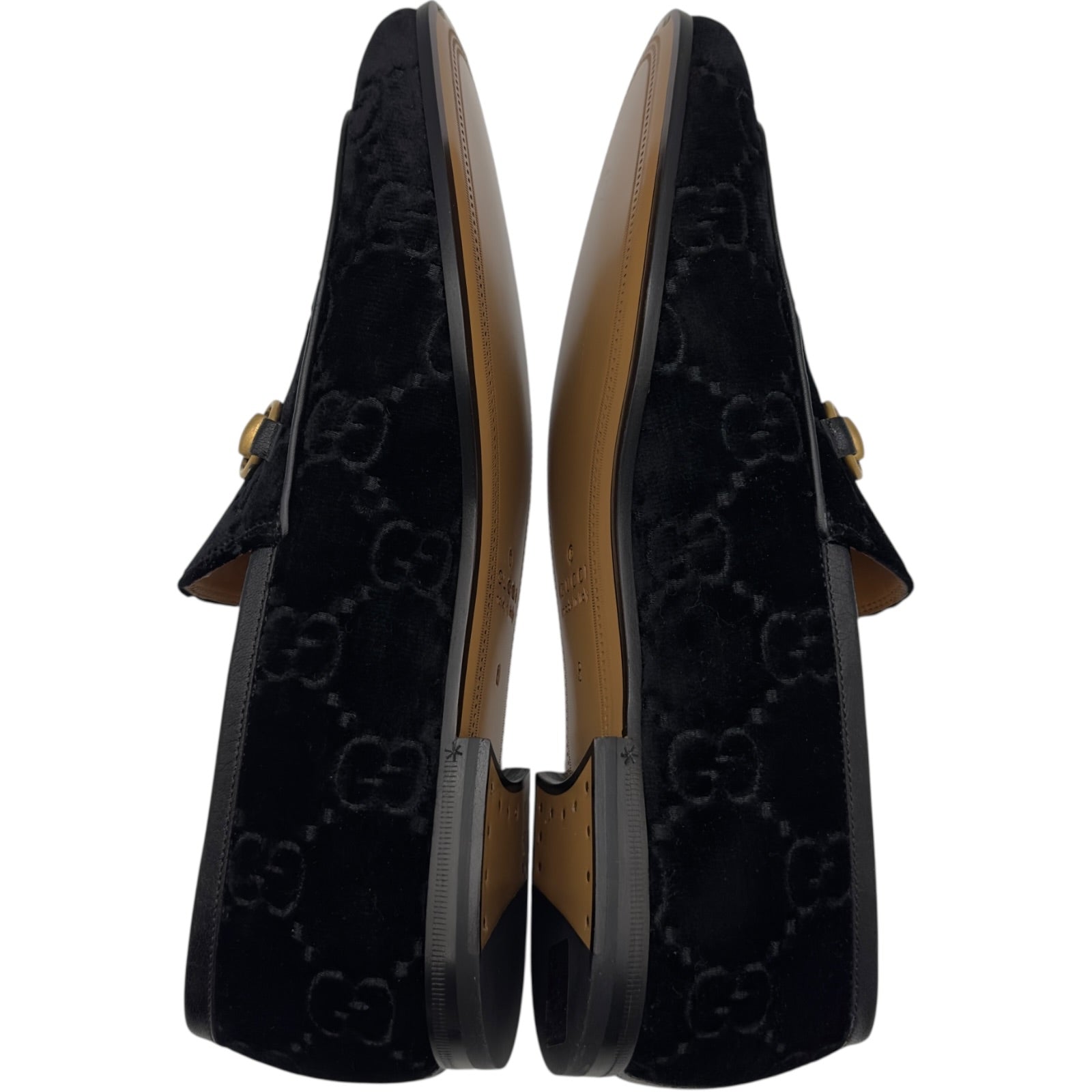 グッチ GUCCI GGベルベットホースビットローファー 430088 ブラック