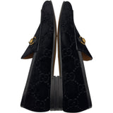 グッチ GUCCI GGベルベットホースビットローファー　 430088 ブラック ベロア メンズ ローファー