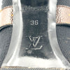ルイ・ヴィトン LOUIS VUITTON シルエットライン ソックスブーツ ブラック モノグラム レディース ブーツ