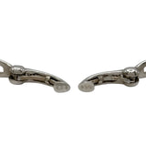 K18WG ダイヤフープ イヤリング ホワイトゴールド K18WG ジュエリー