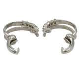 K18WG ダイヤフープ イヤリング ホワイトゴールド K18WG ジュエリー