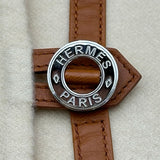 エルメス HERMES セリエボタンカシミヤコート 2E0117DD クリーム カシミヤ レディース その他アウター