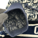 クリスチャン・ディオール Christian Dior オブリーク総柄ショートスリーブスウェットシャツ 113S06A4022 ネイビー コットン レディース スウェット