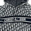 クリスチャン・ディオール Christian Dior オブリーク総柄ショートスリーブスウェットシャツ 113S06A4022 ネイビー コットン レディース スウェット