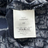 クリスチャン・ディオール Christian Dior オブリーク総柄ショートスリーブスウェットシャツ 113S06A4022 ネイビー コットン レディース スウェット