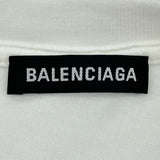 バレンシアガ BALENCIAGA GYM WEARロゴ 半袖Tシャツ 620969 ホワイト コットン メンズ 半袖Ｔシャツ