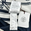 エルメス HERMES 無秩序半袖ニットシャツ 4E2654D6 ネイビー シルク レディース 半袖シャツ