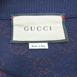 グッチ GUCCI GGロゴ総柄ニットスカート 605923 ネイビー ウール レディース スカート