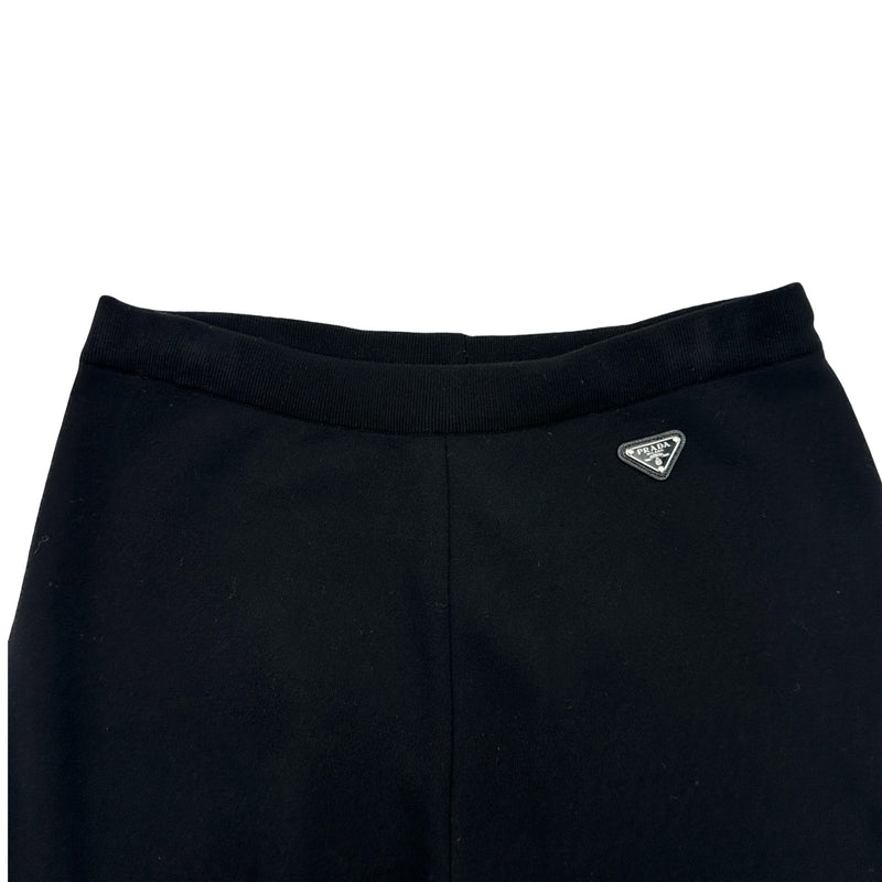 プラダ PRADA トライアングルロゴニットパンツ 22225 ブラック ウール