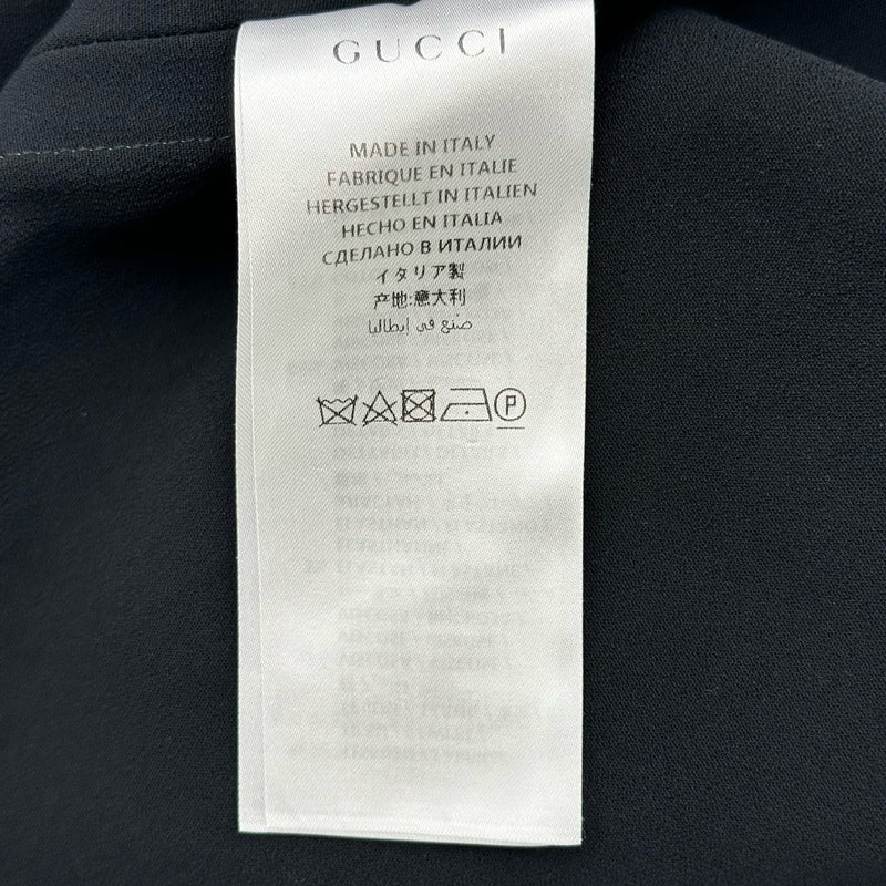 グッチ GUCCI シェリーライン半袖ワンピース 528977 ブラック レーヨン