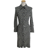 トリーバーチ TORY BURCH 花柄長袖シャツワンピース 144266 ブラック レーヨン レディース ワンピース