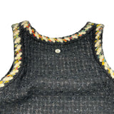 シャネル CHANEL ツイードノースリーブワンピース P75267 ブラック ツイード レディース ワンピース