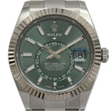 ロレックス ROLEX スカイドゥエラー 336934 ミントグリーン ホワイトゴールド/ステンレススチール 自動巻き メンズ 腕時計