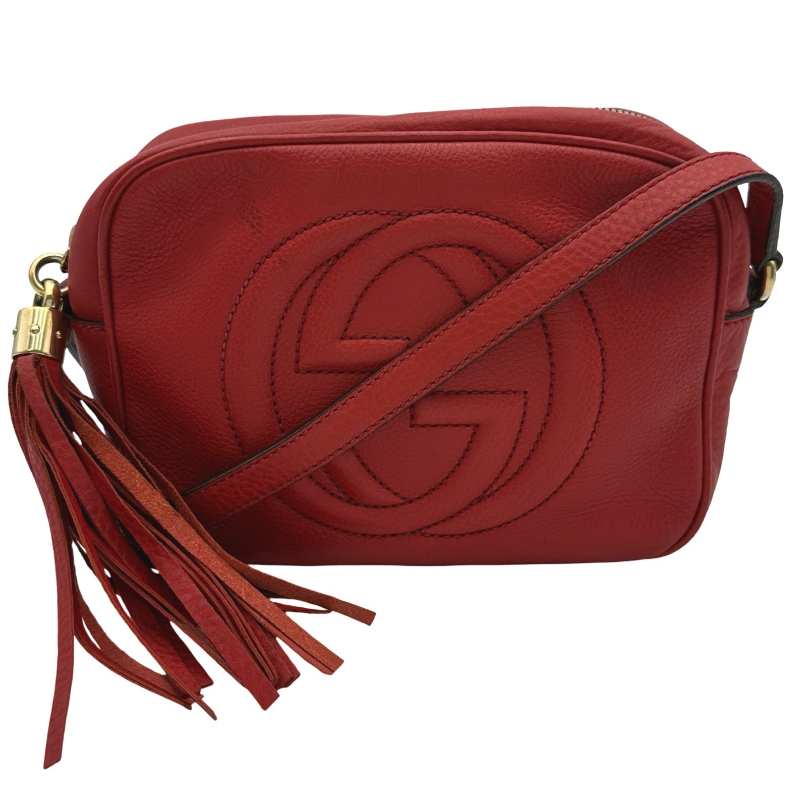 グッチ GUCCI ソーホーカメラバッグ 308364 レッド レザー レディース