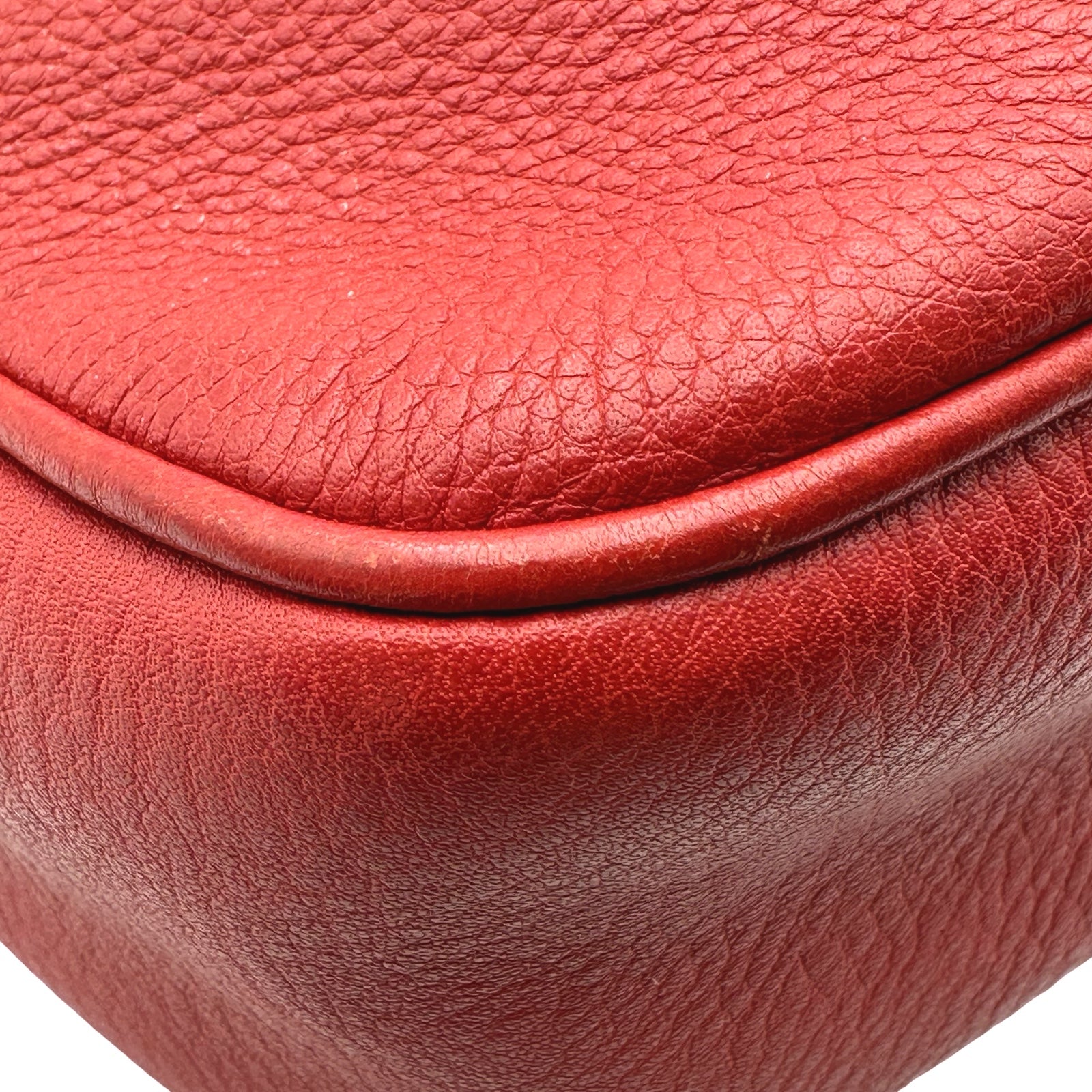 グッチ GUCCI ソーホーカメラバッグ 308364 レッド レザー レディース
