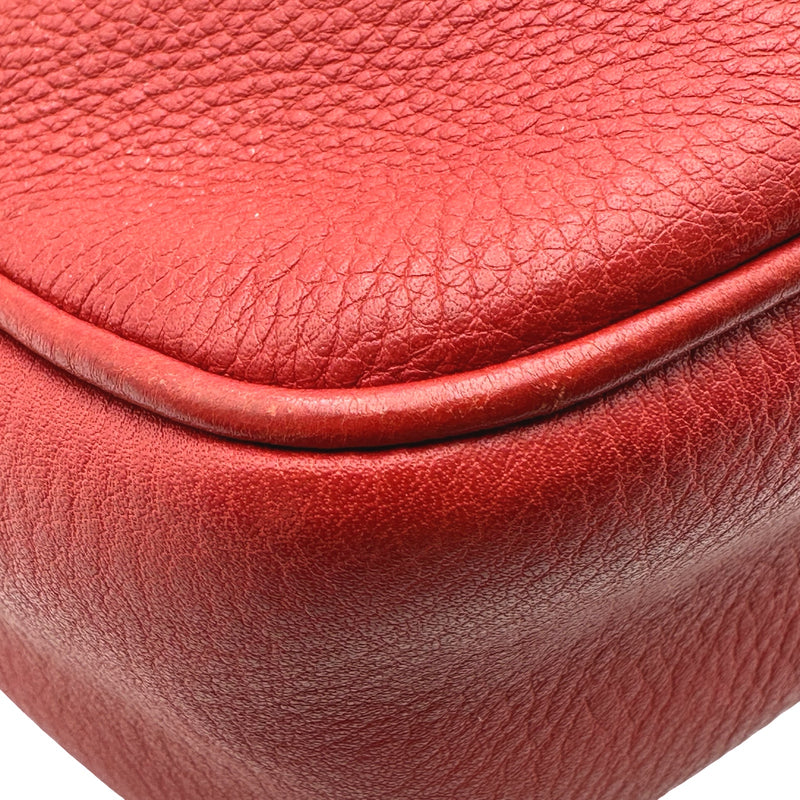 グッチ GUCCI ソーホーカメラバッグ 308364 レッド レザー レディース