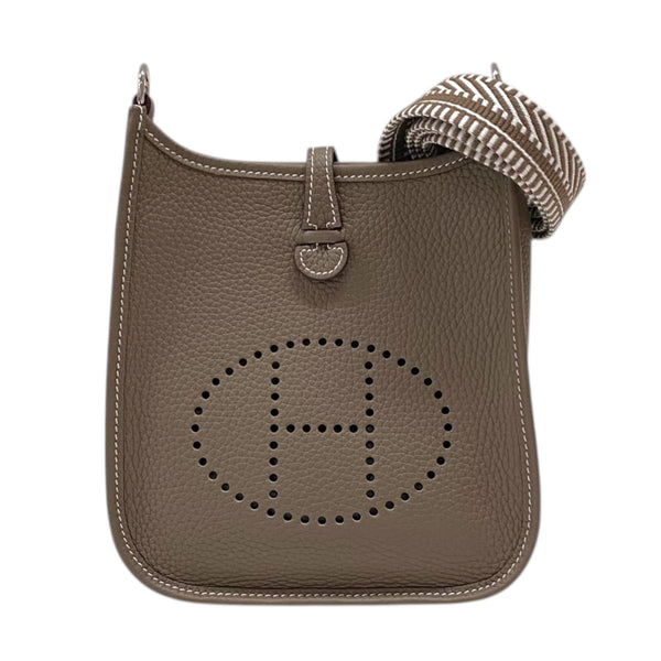 エルメス HERMES エヴリンTPM W刻 エトゥープ シルバー金具 トリヨン