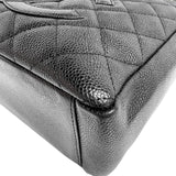 シャネル CHANEL PSTチェーントートバッグ A50994 ブラック/ゴールド金具 キャビアスキン レディース トートバッグ