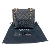 シャネル CHANEL PSTチェーントートバッグ A50994 ブラック/ゴールド金具 キャビアスキン レディース トートバッグ
