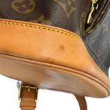 ルイ・ヴィトン LOUIS VUITTON モンスリMM M51136 ブラウン モノグラムキャンバス レディース リュック・デイパック