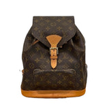 ルイ・ヴィトン LOUIS VUITTON モンスリMM M51136 ブラウン モノグラムキャンバス レディース リュック・デイパック