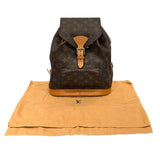 ルイ・ヴィトン LOUIS VUITTON モンスリMM M51136 ブラウン モノグラムキャンバス レディース リュック・デイパック