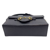 グッチ GUCCI ホースビット 1955 フラップショルダーバッグ 732314 ブラック ゴールド金具 レザー レディース ショルダーバッグ