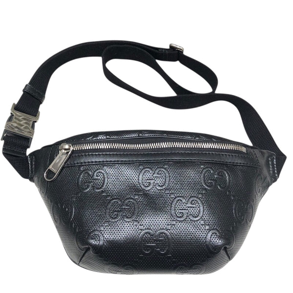 グッチ GUCCI GGエンボス ベルトバッグ 658582 ブラック GGエンボス