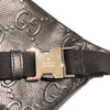 グッチ GUCCI GGエンボス ベルトバッグ 658582 ブラック GGエンボス レザー ユニセックス ボディバッグ